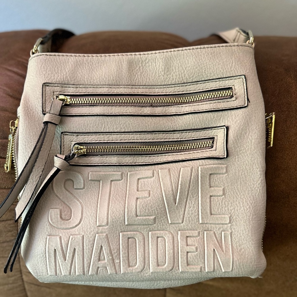 Steve Madden Embossed Logo Crossbody Purse